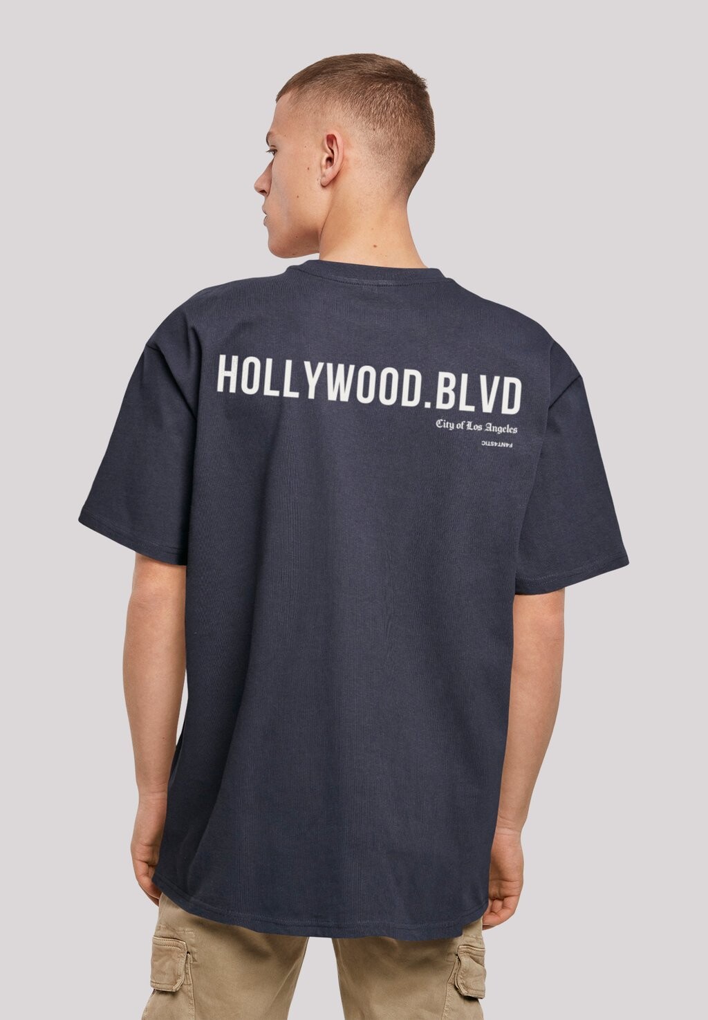 

Футболка с принтом HOLLYWOOD BLVD TEE F4NT4STIC, синий