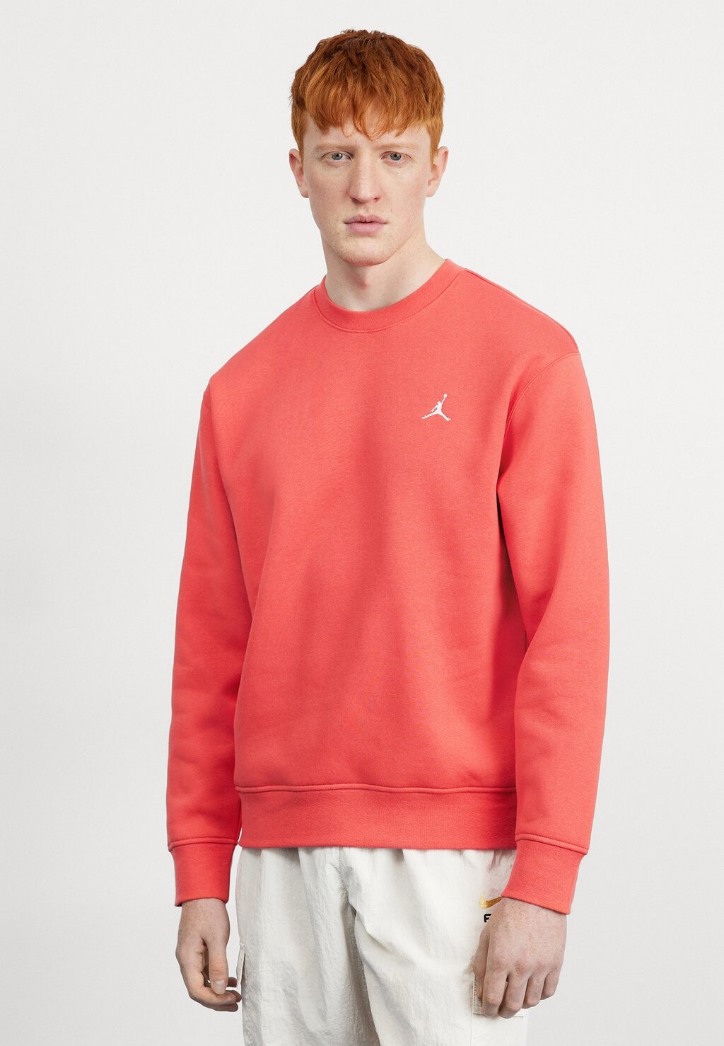 

Толстовка M J ESS FLC CREW Jordan, цвет lobster/(white)