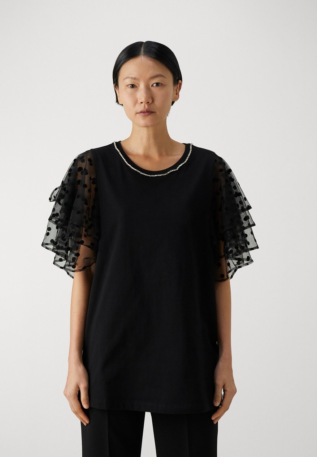 

Футболка с принтом Blouse TWINSET, черный