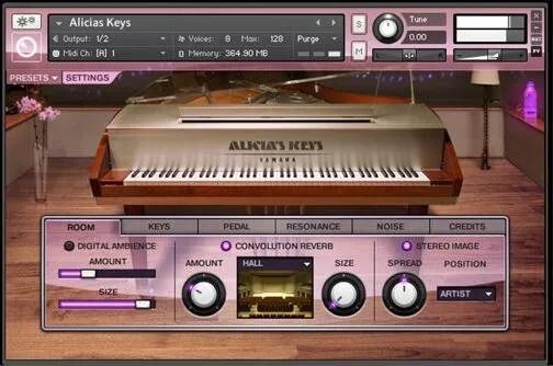 

Native Instruments Программный инструмент для фортепиано Alicia's Keys
