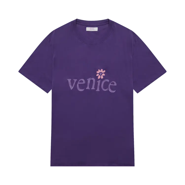 

Футболка ERL Venice Print 'Purple', фиолетовый