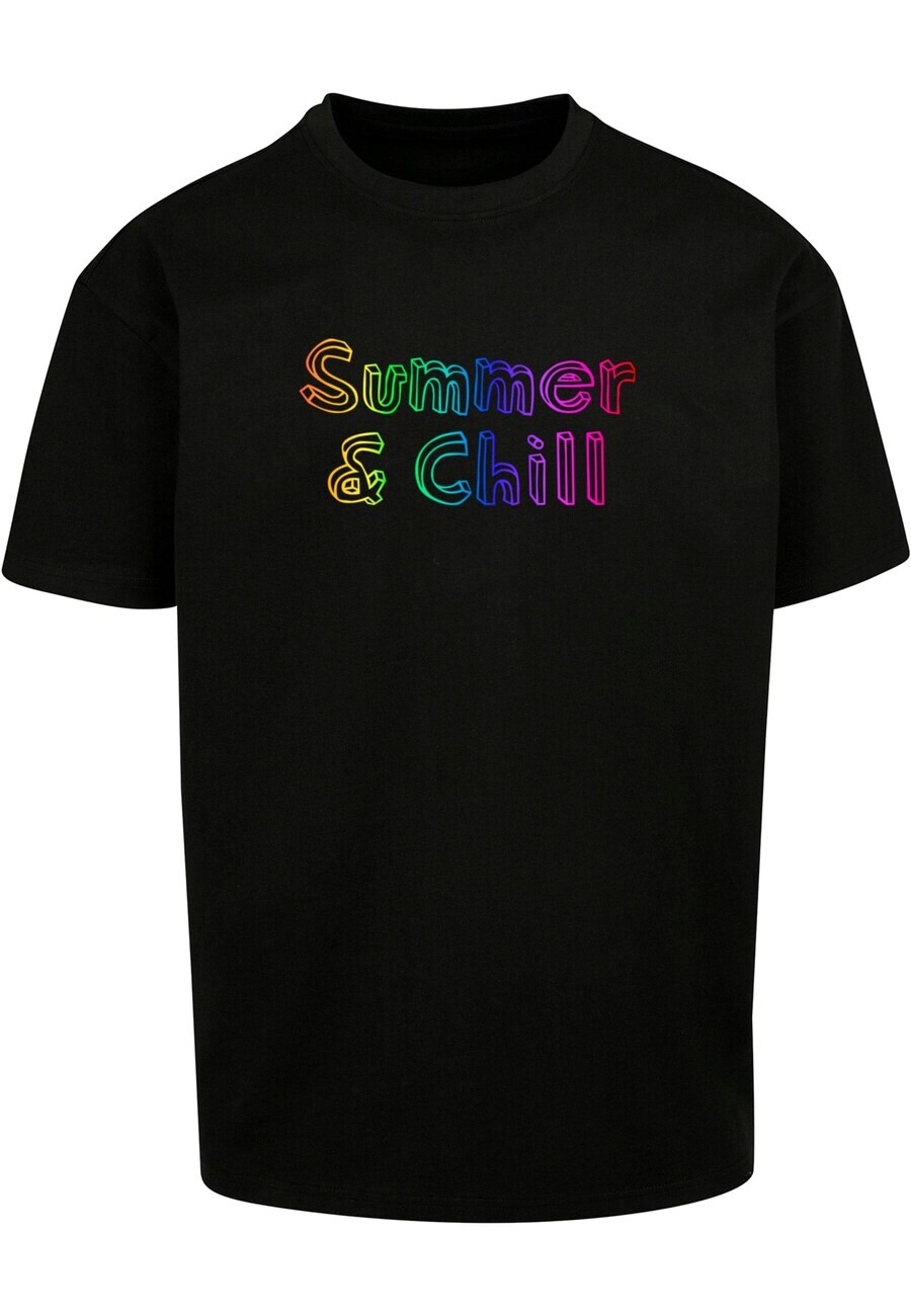 

Футболка Merchcode SUMMER AND CHILL RAINBOW, черный