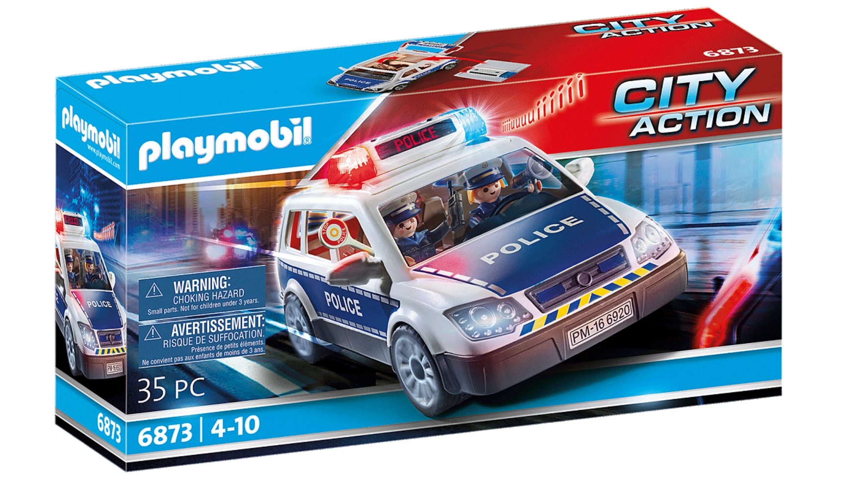 City action автомобиль скорой помощи полиции Playmobil