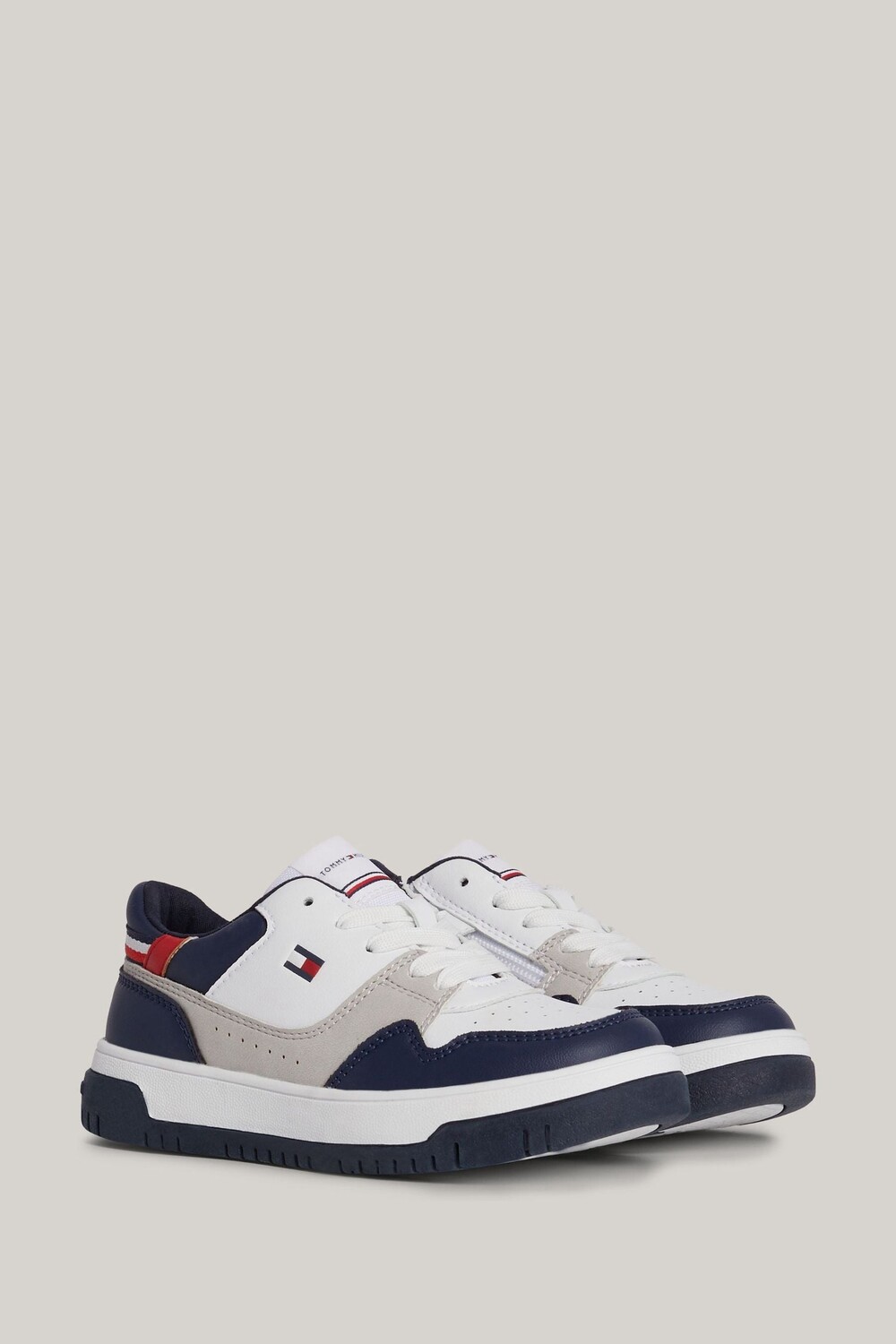 

Белые туфли на шнуровке с вырезом ниже щиколотки от кроссовок Tommy Hilfiger, белый