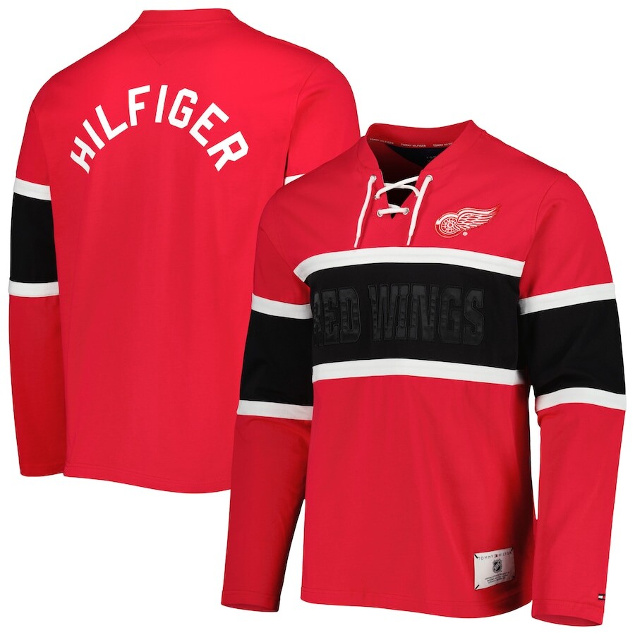 

Футболка с длинным рукавом Tommy Hilfiger Detroit Red Wings, красный