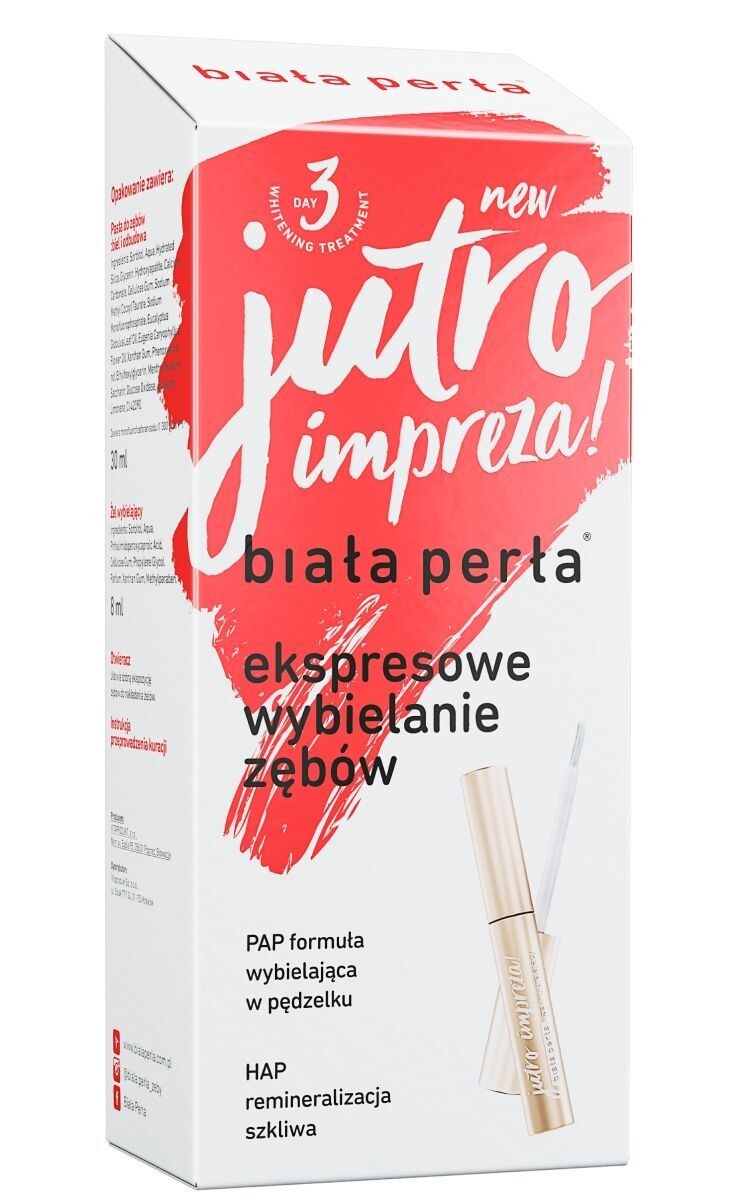

Набор для отбеливания зубов Biała Perła Jutro Impreza!, 38 мл