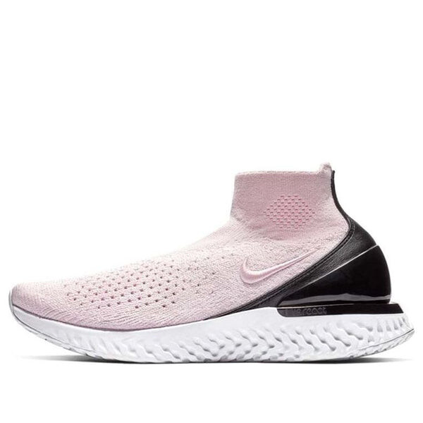 

Кроссовки rise react flyknit Nike, черный