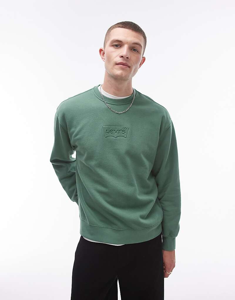 

Levi's – зеленая толстовка с логотипом Batwing
