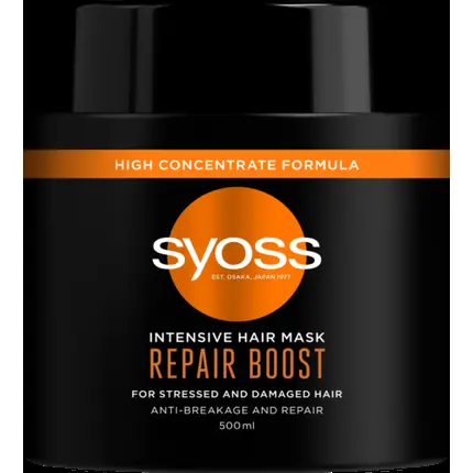 

Интенсивная восстанавливающая маска для волос Boost 500мл, Syoss
