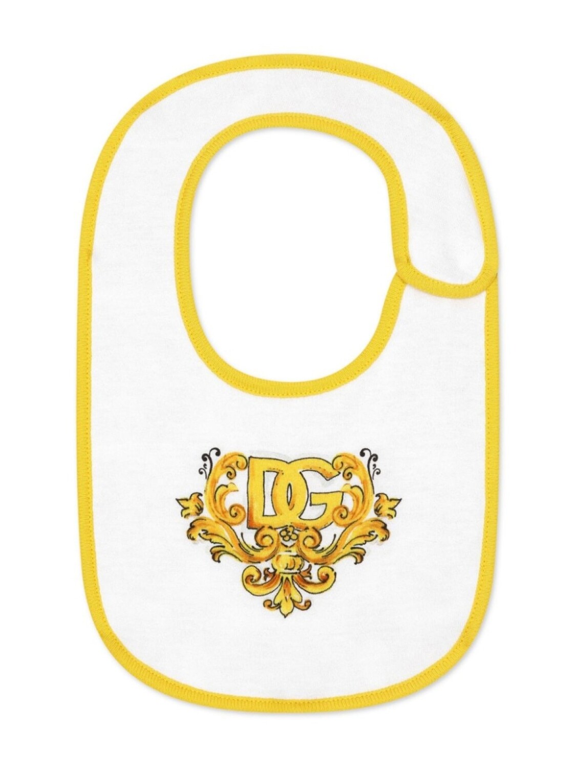 

Dolce & Gabbana Kids нагрудник с узором, желтый