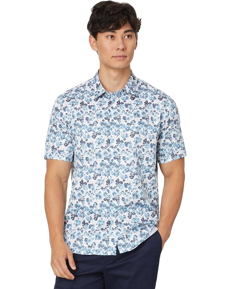 

Рубашка John Varvatos Loren Shirt W690F24, цвет Blue Mist