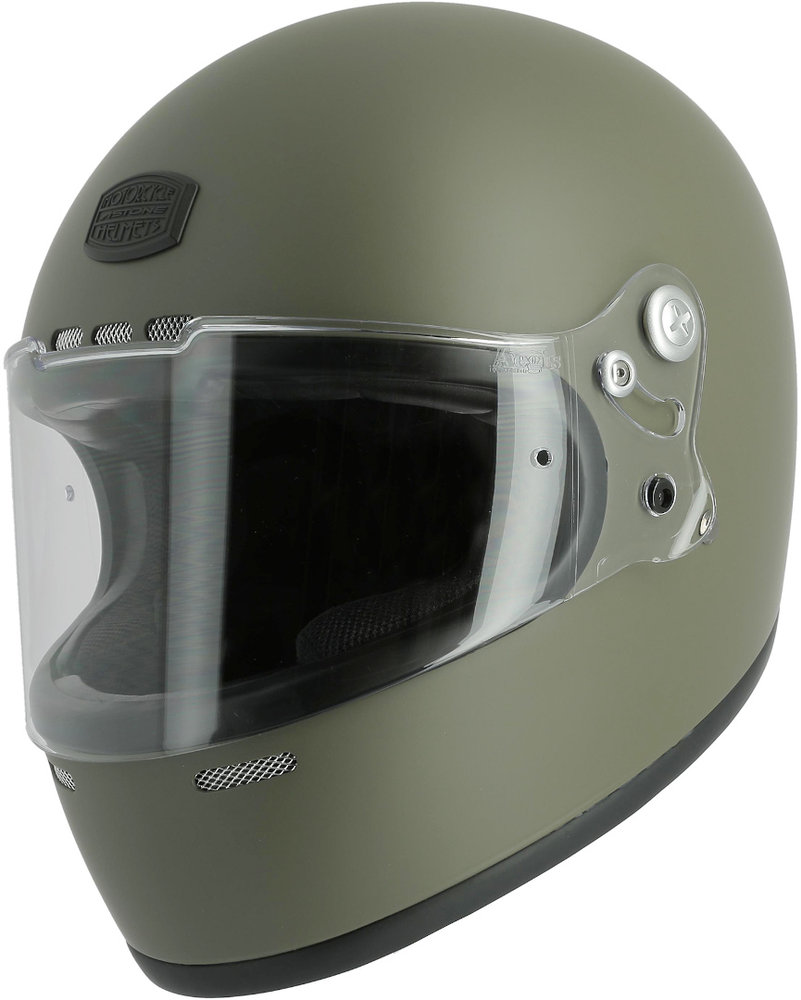 Моноцветный шлем GT Retro Astone, олив мэтт шлем prosurf road helmets mat black red s m