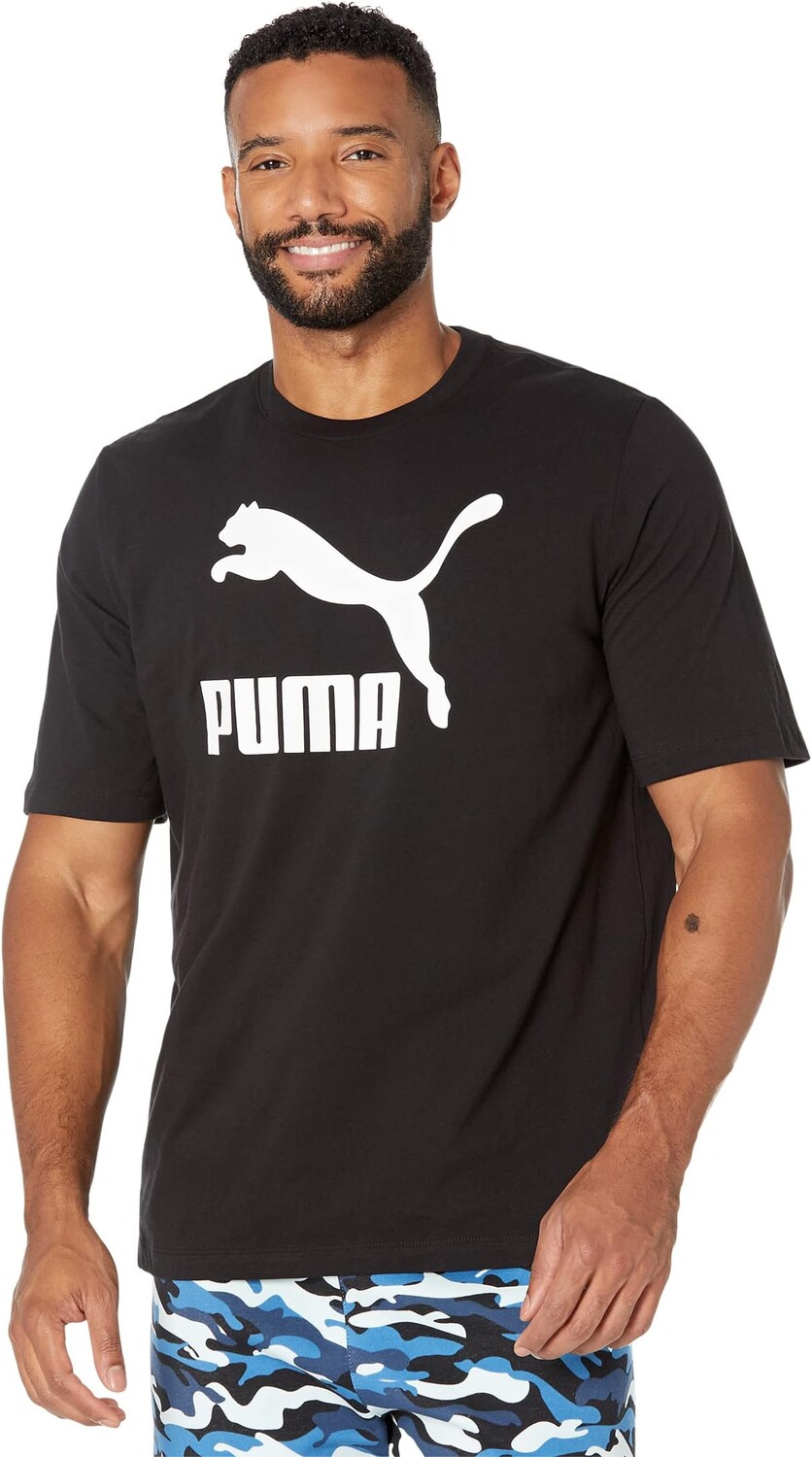 

Классическая футболка с логотипом Big & Tall PUMA, цвет Puma Black/Puma White