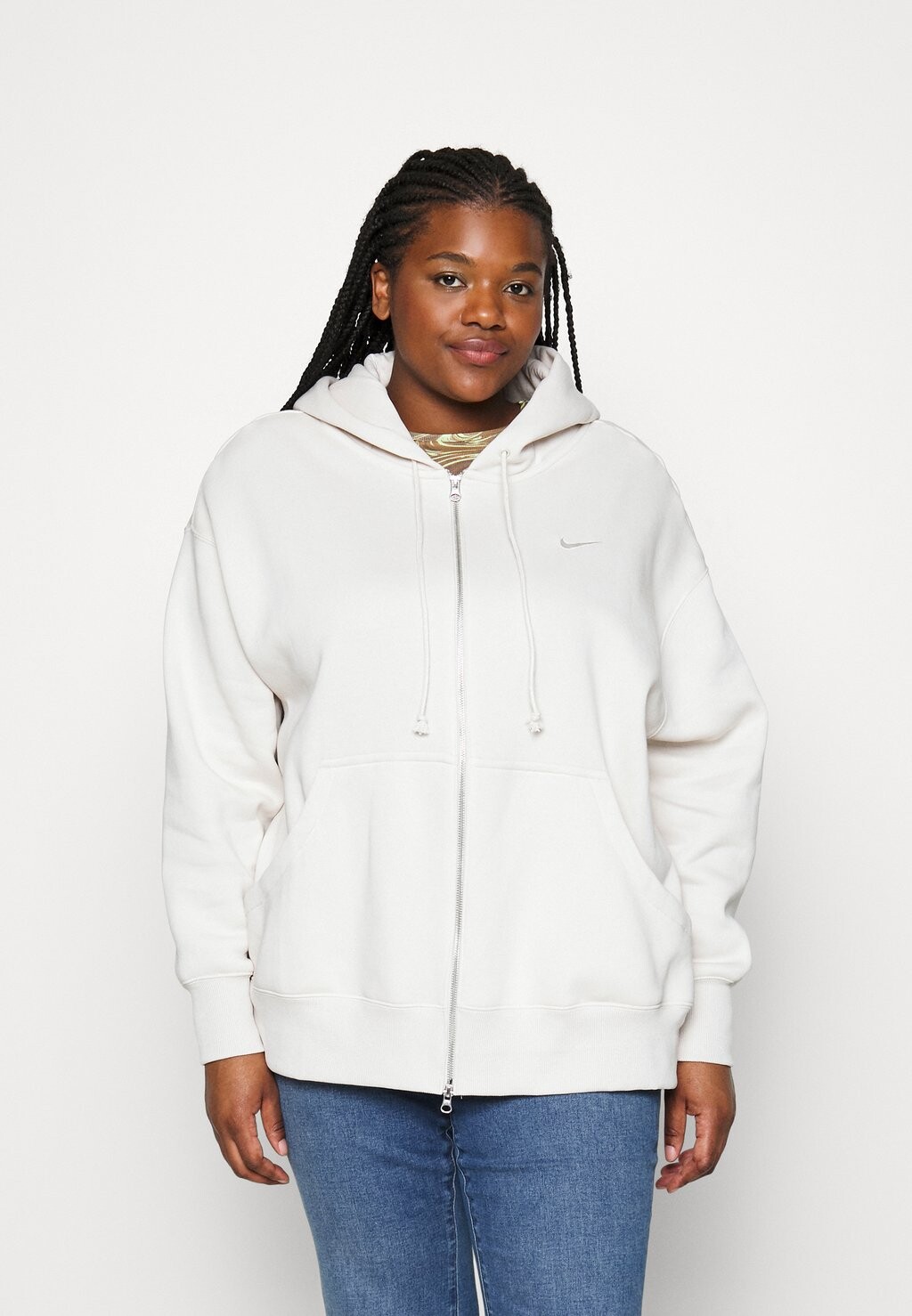 

Толстовка на молнии Nike Phoenix Fleece Pant, дерево / парус, Коричневый