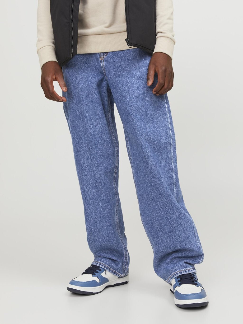 

Джинсы прямого кроя JJIALEX JJORIGINAL Jack & Jones Junior, синий деним