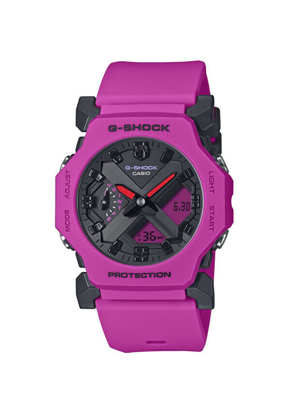 

Ga-2300-4Adr пластиковые мужские наручные часы розового цвета Casio, мультиколор