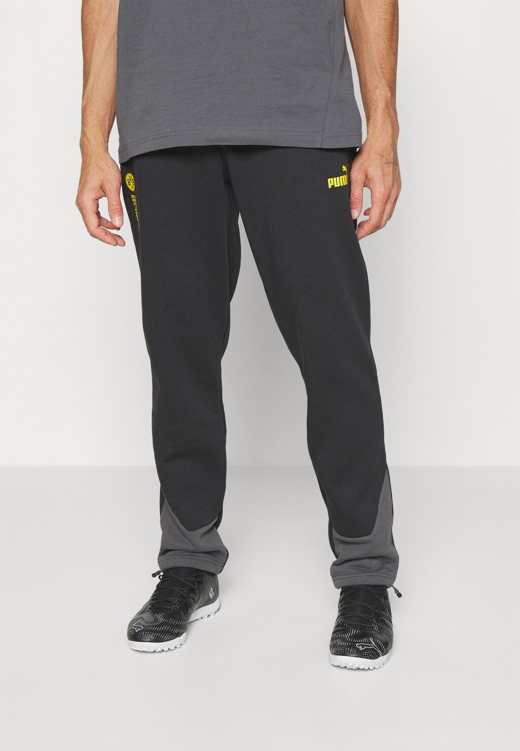 

Team СПОРТИВНЫЕ БРЮКИ BVB BORUSSIA DORTMUND CULTURE Puma, черный/тенено-серый