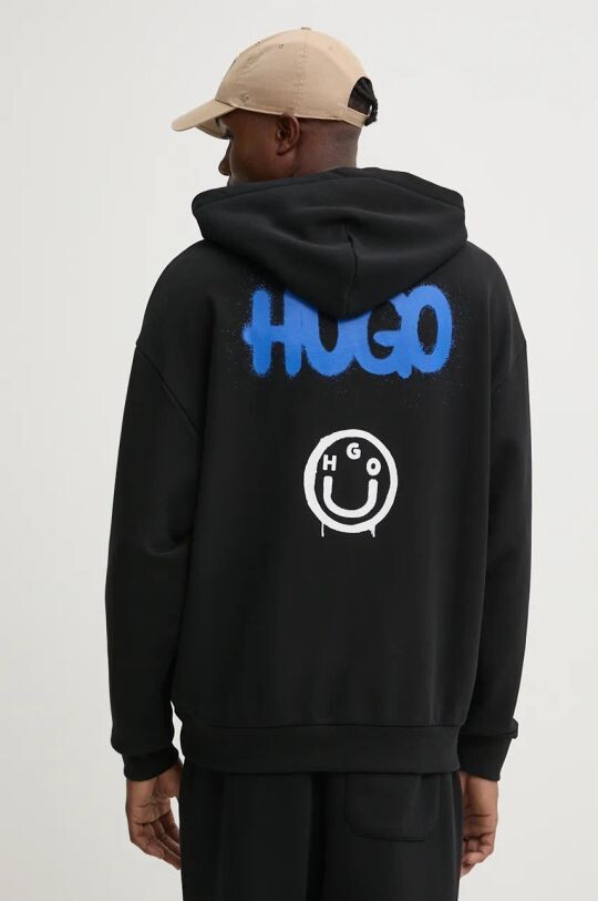 

Хлопковая толстовка Hugo Blue, черный