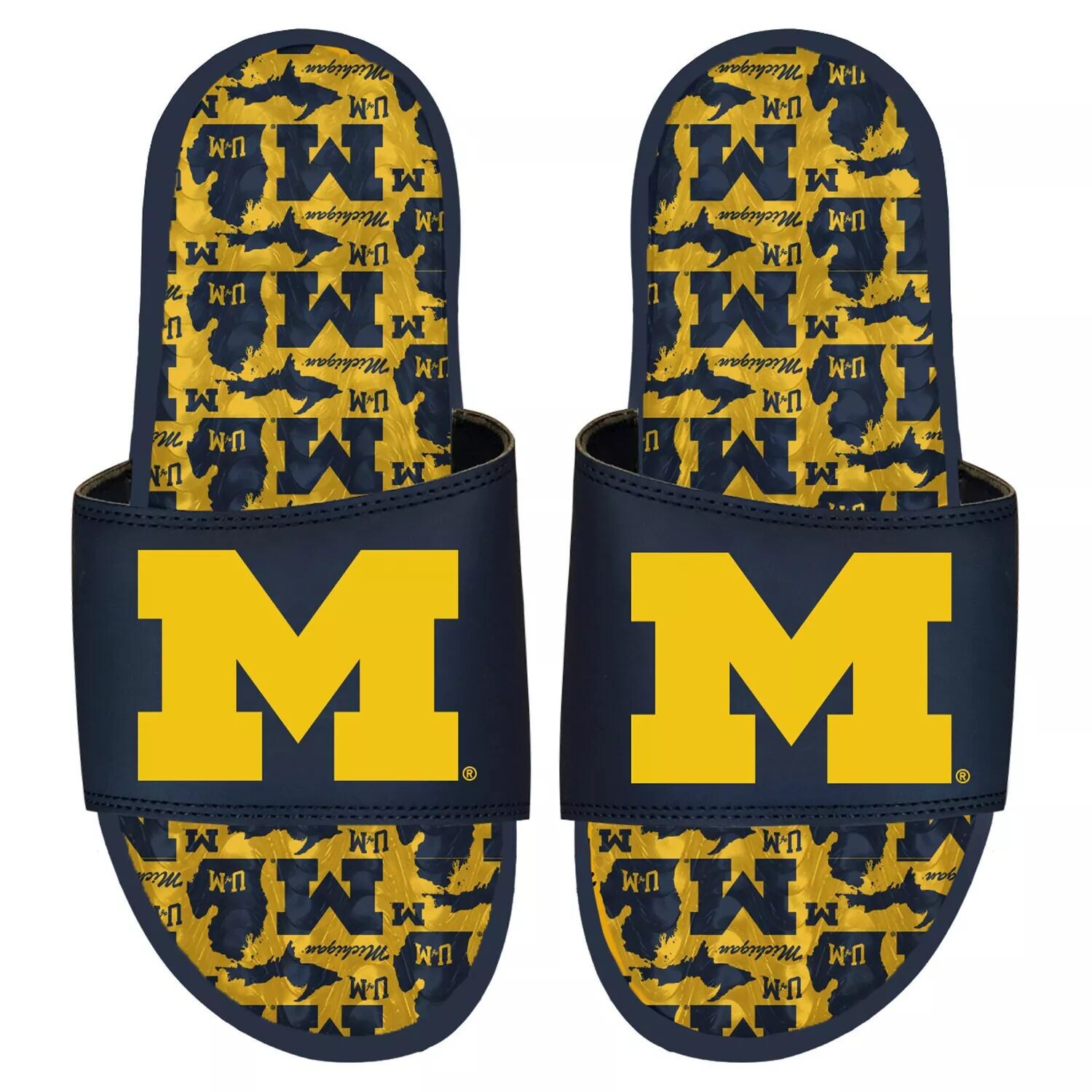 

Гелевые шлепанцы с узором ISlide Michigan Wolverines Team