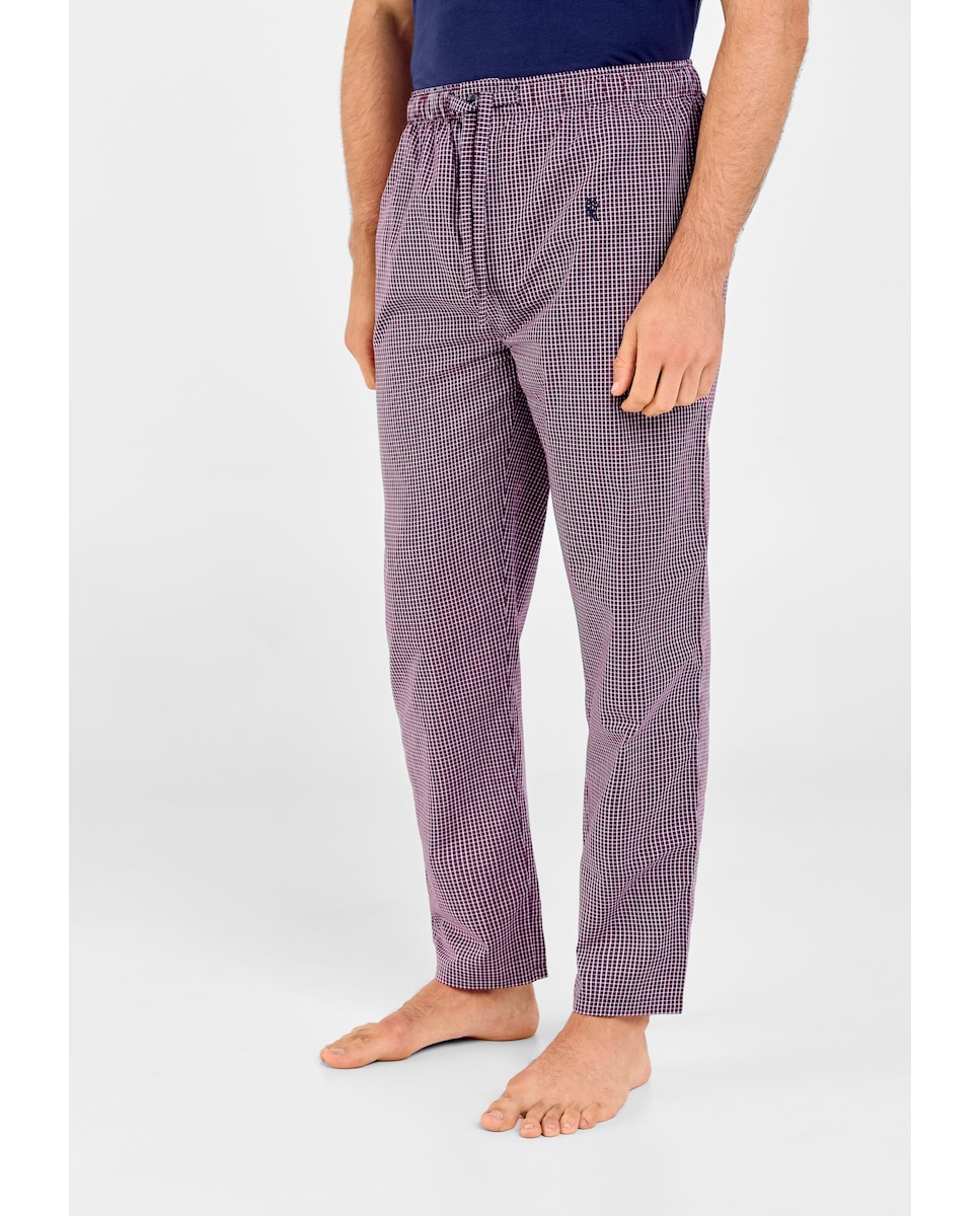 Длинные пижамные брюки бордового цвета из ткани El Búho Nocturno, гранатовый