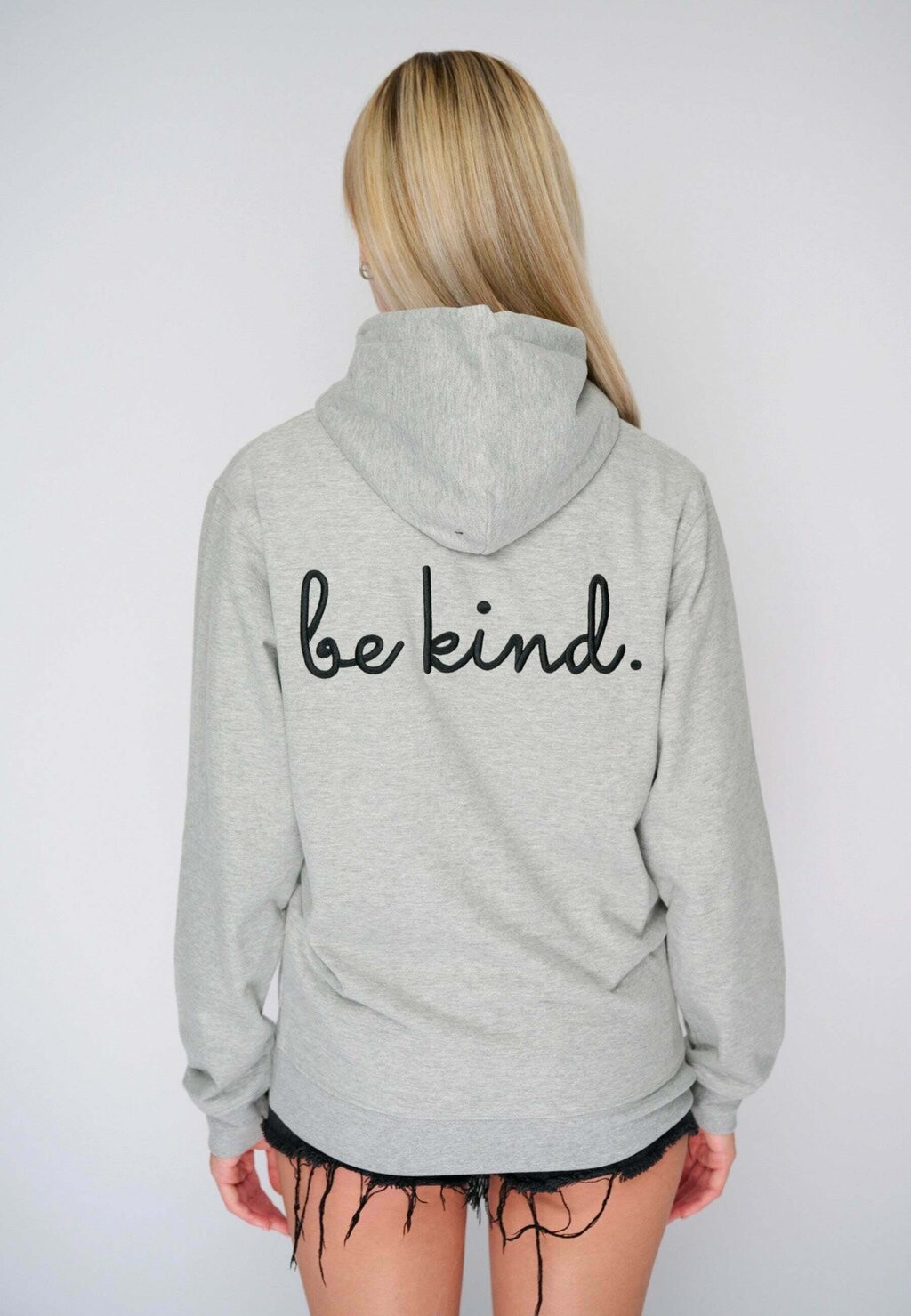 

Толстовка BE KIND BACK EMBROIDERY UNISEX CLASSIC Mira Paris, серый