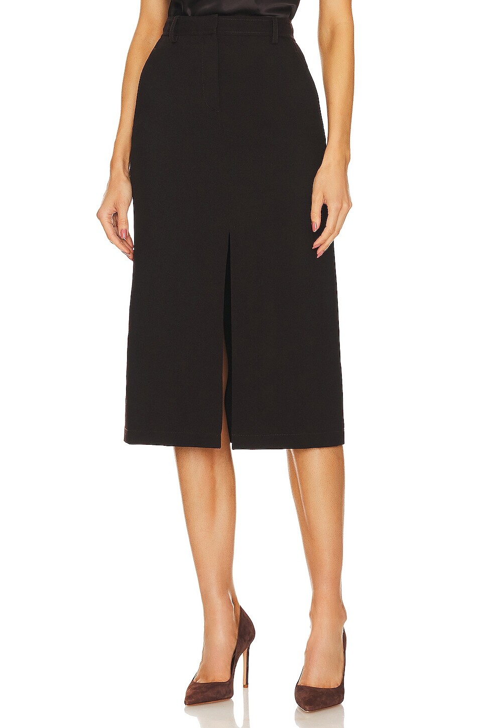 

Юбка миди Theory Midi Trouser Skirt, цвет Mink