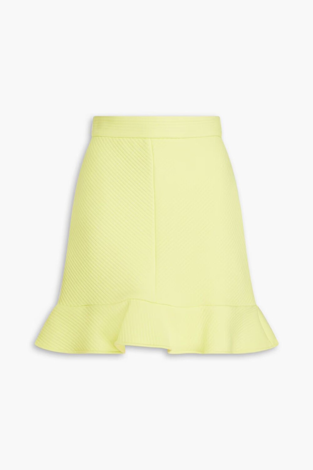 

Мини-юбка из рифленого джерси Msgm, желтый