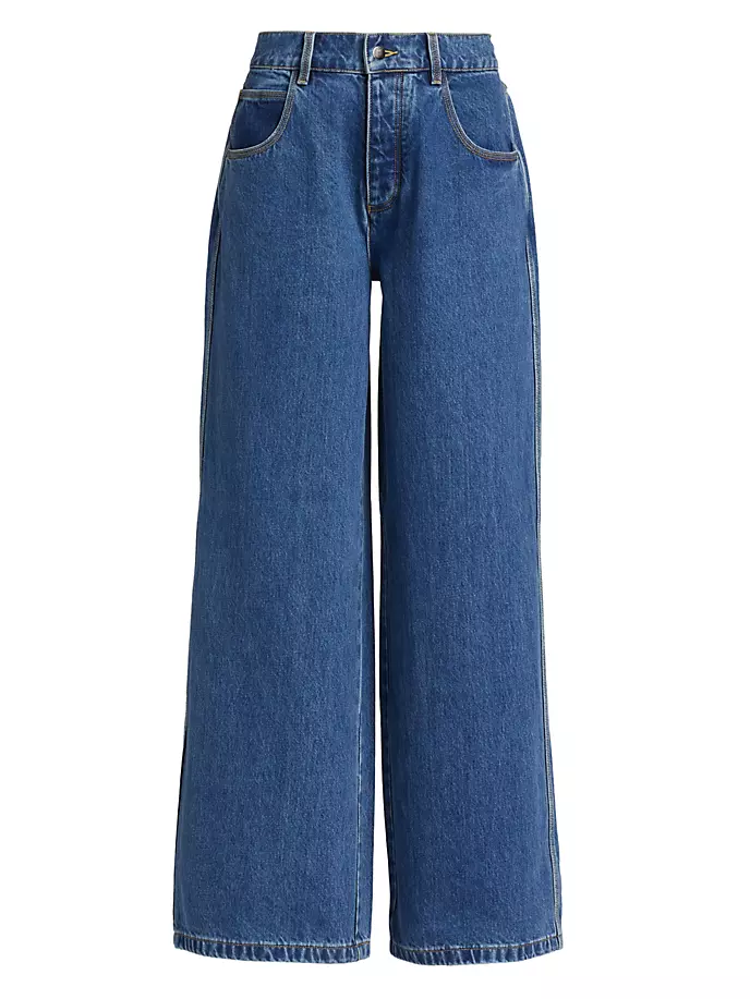 

Джинсы оверсайз Lucas Ronny Kobo, цвет medium wash