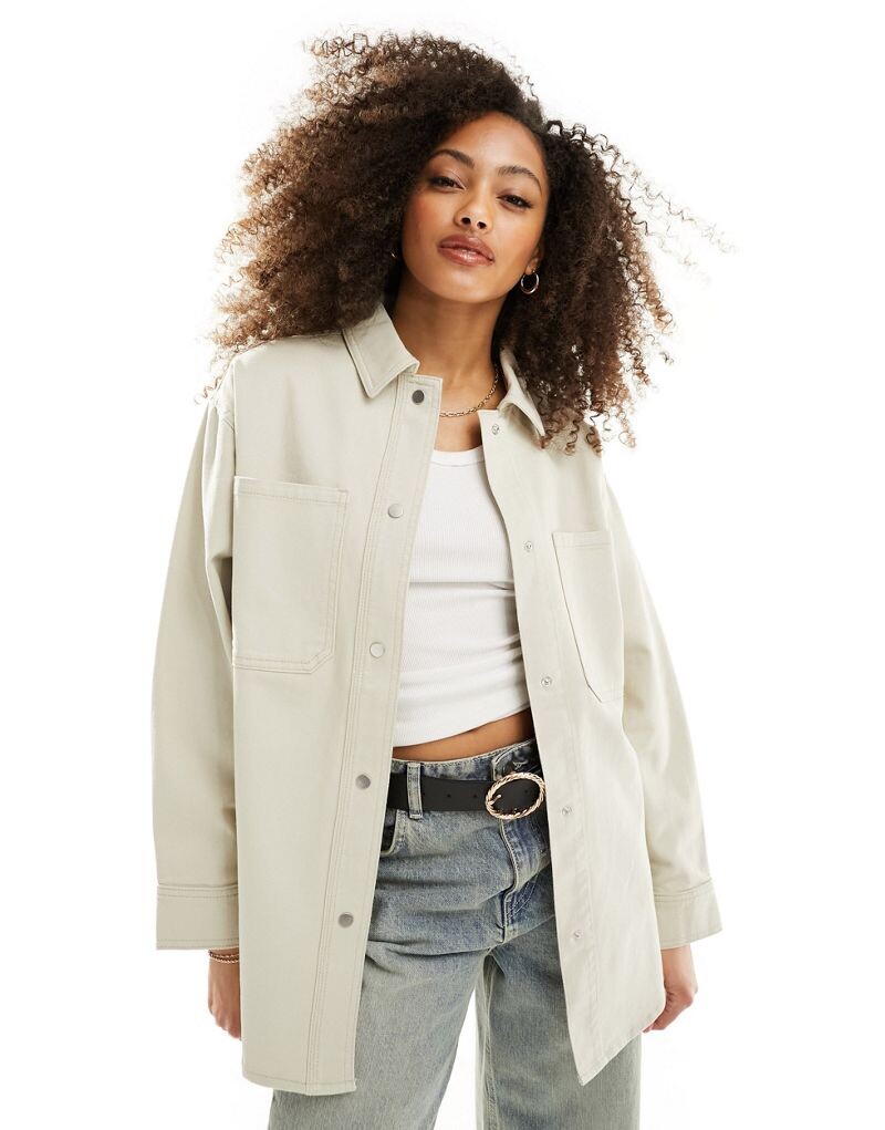

Твиловая куртка оверсайз ASOS DESIGN