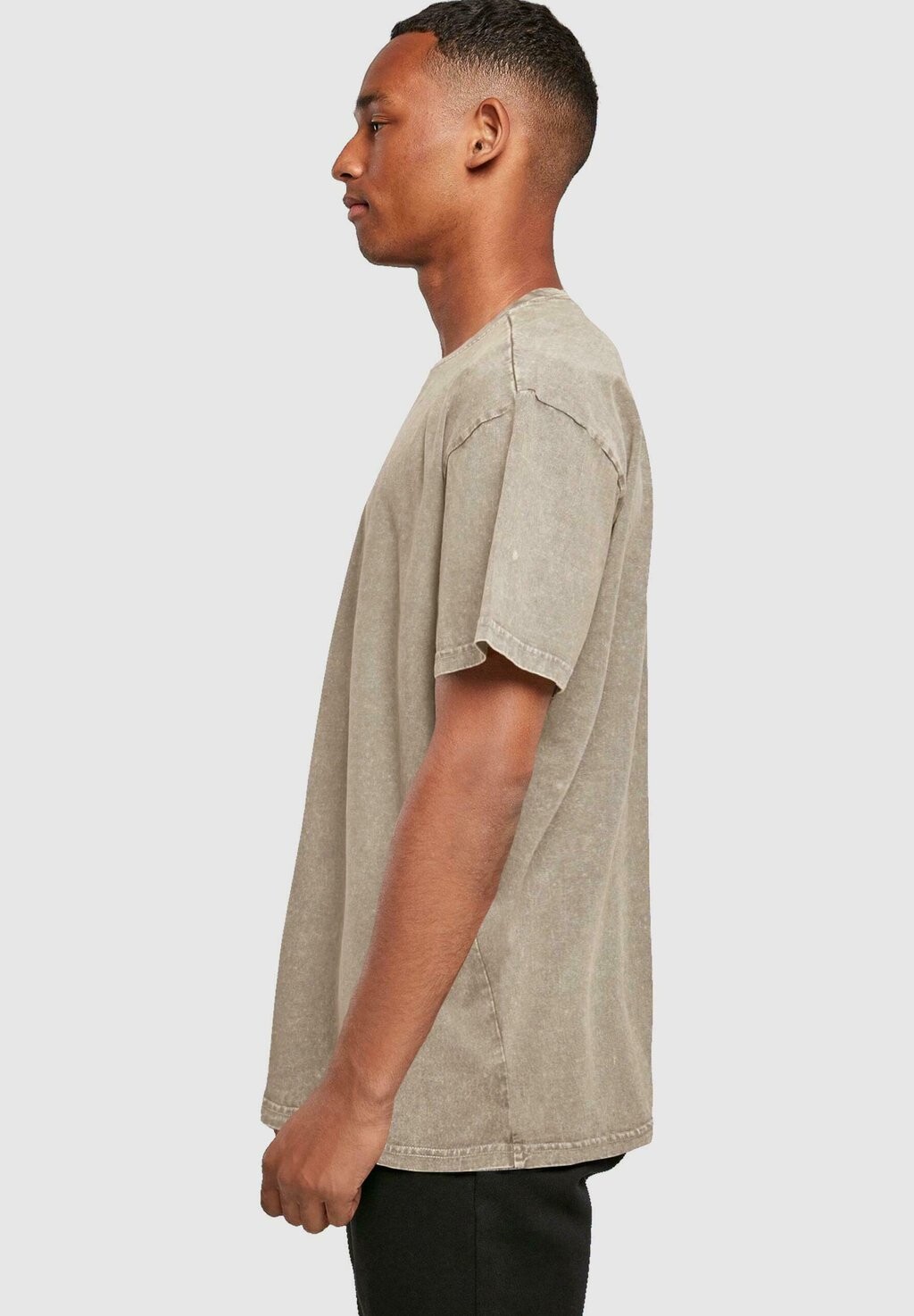 

Футболка с принтом FATHERS DAY KING DAD ACID WASHED HEAVY Merchcode, хаки