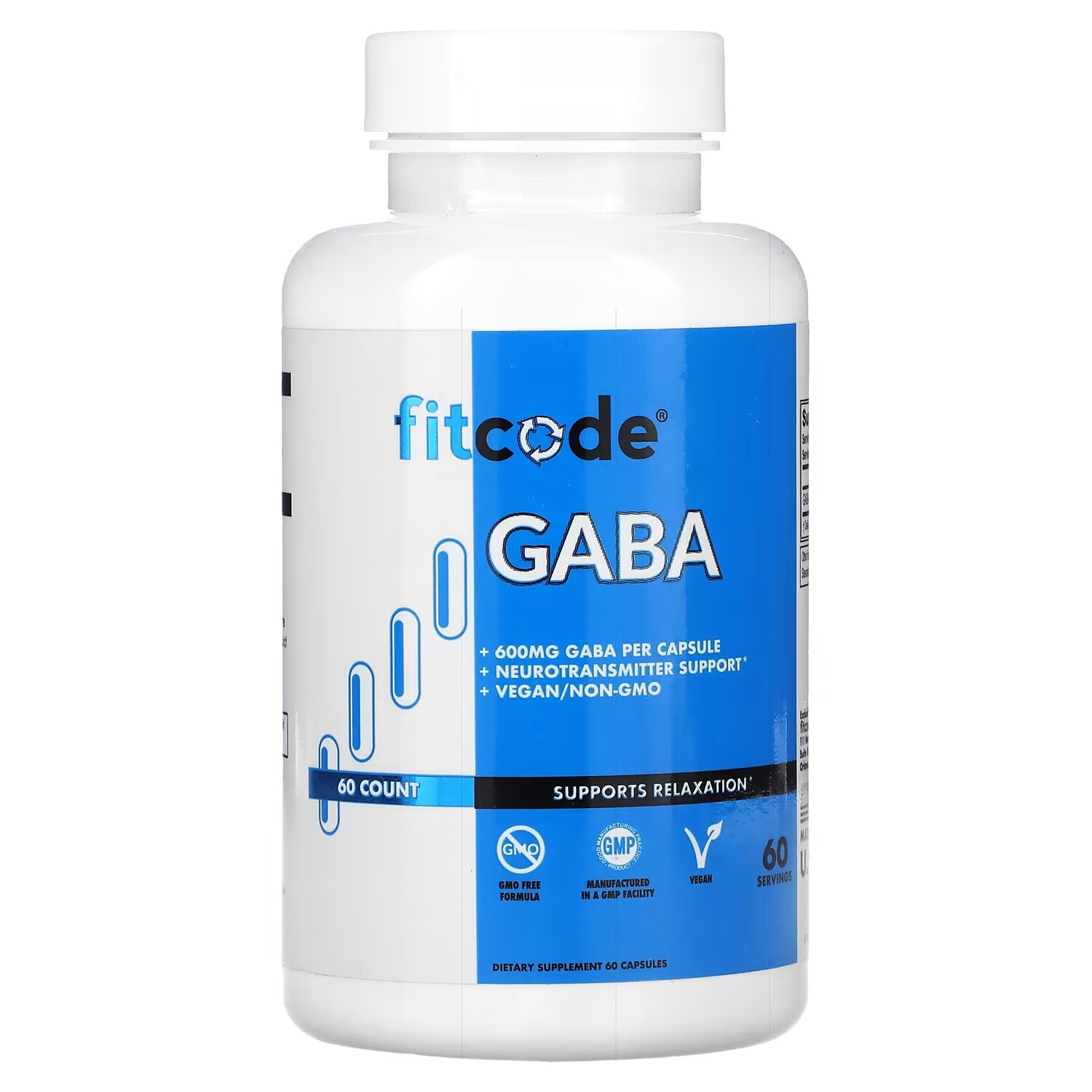 

Пищевая добавка FITCODE ГАМК, 600 мг