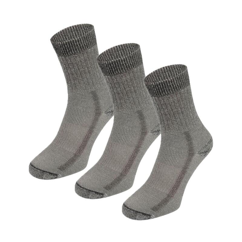 S7 Тонкие носки из мериносовой шерсти, набор из 3 шт. EUREKA!, цвет grau