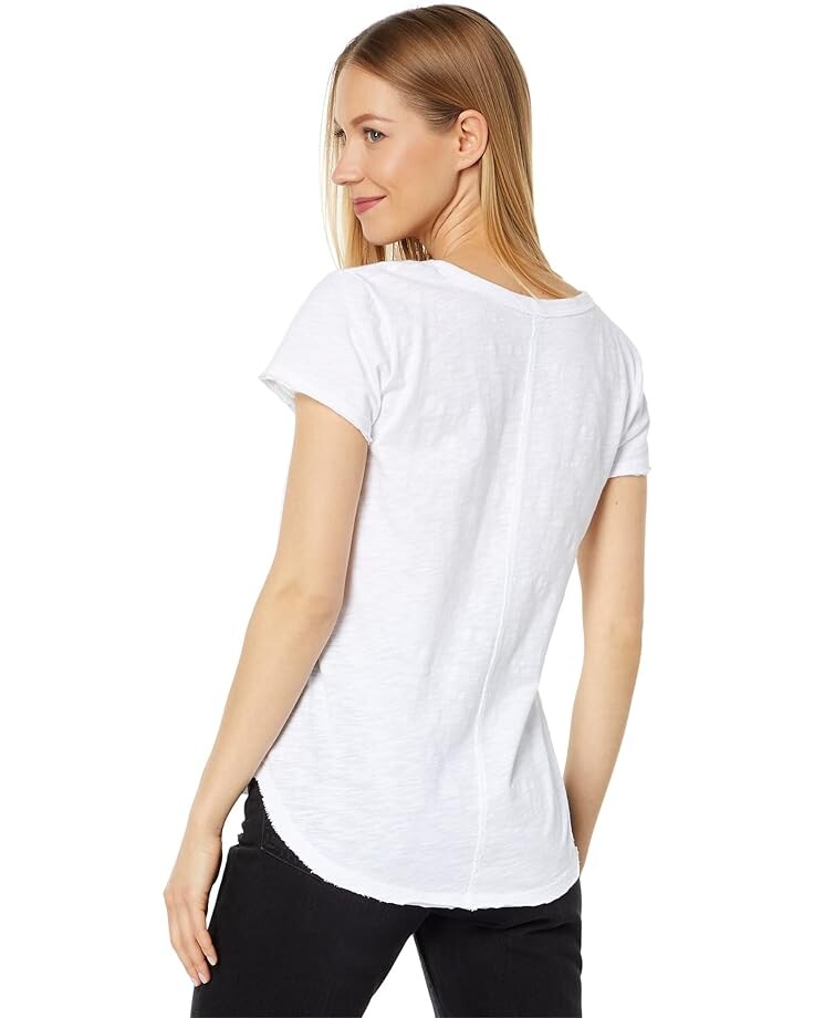 

Футболка bobi Los Angeles Center Seam V-Neck Tee, белый