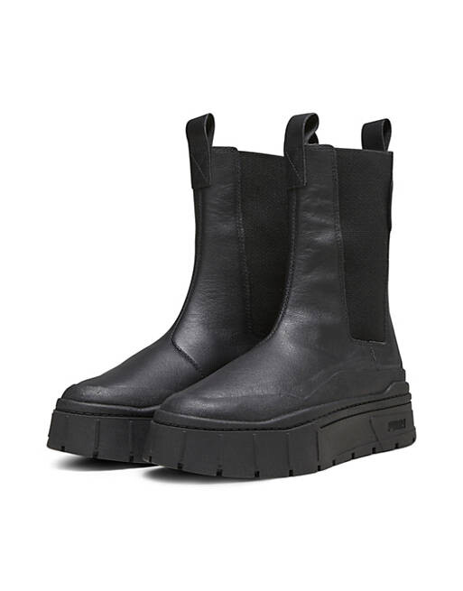 

Черные классические ботинки челси Puma Mayze