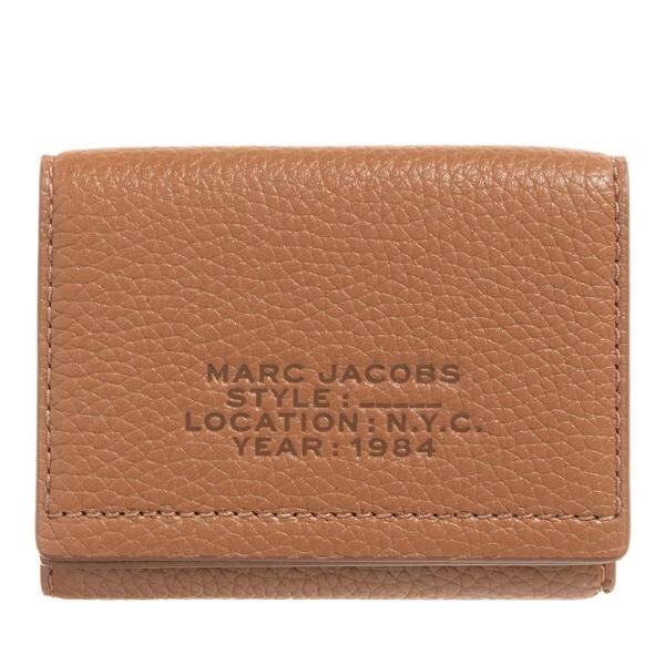 

Кошелек leather medium trifold wallet argan Marc Jacobs, коричневый