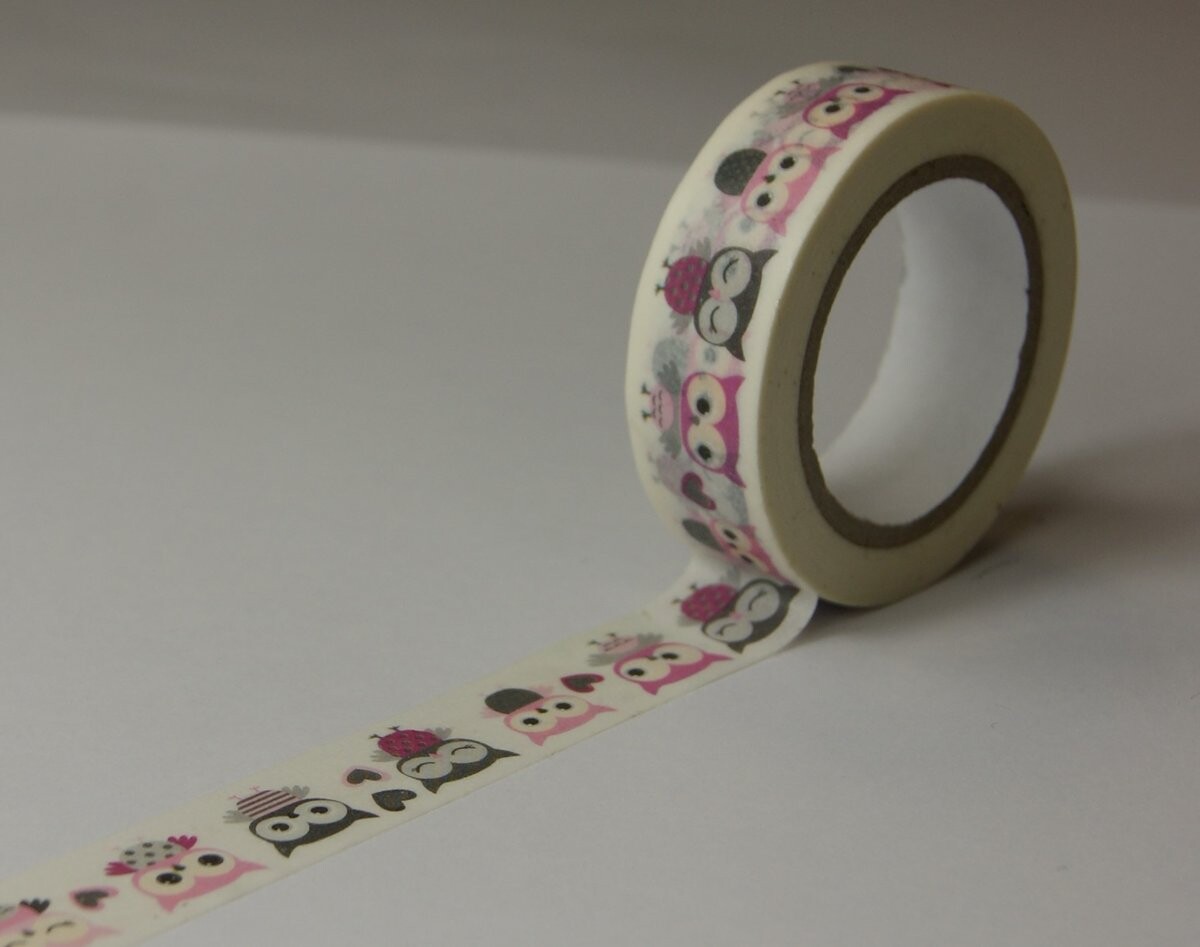 

Маскировочная лента Funtape Deco Tape Small Owls Grupo Erik