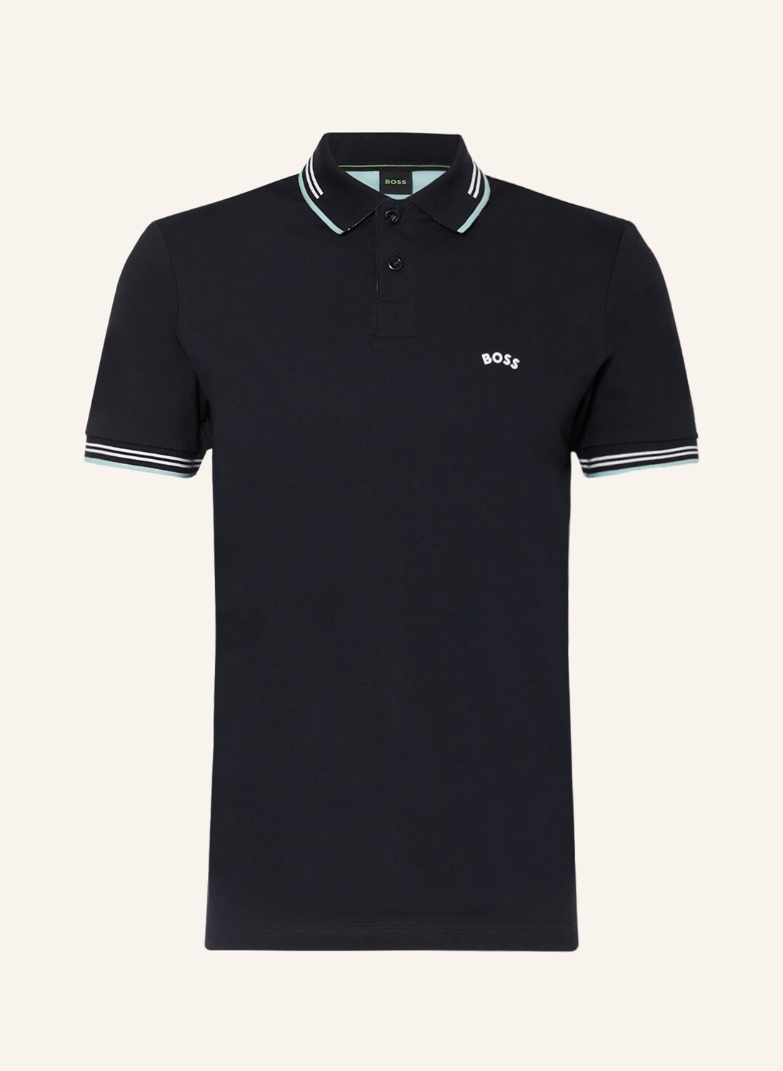

Рубашка поло BOSS Jersey PAUL Slim Fit, темно-синий