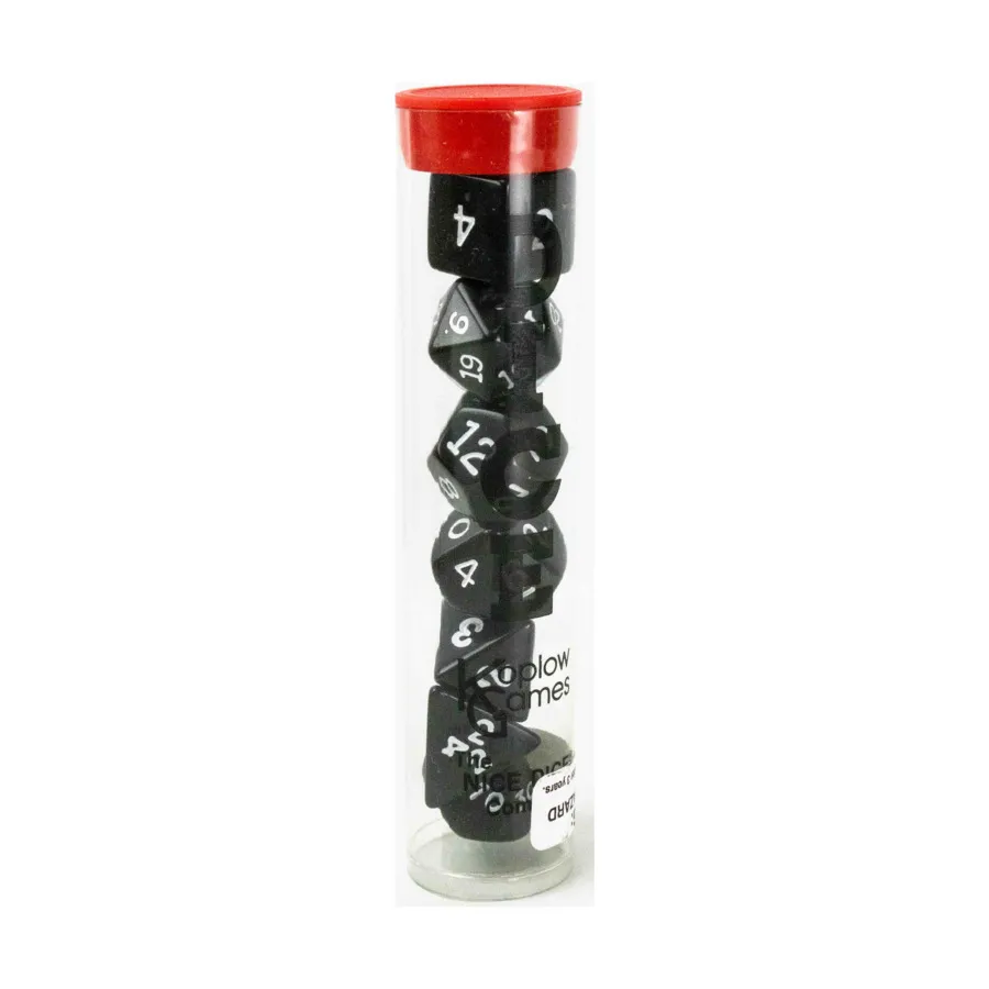 

Полиэфирный комплект Черный с белым (7), Dice - Opaque (Koplow)