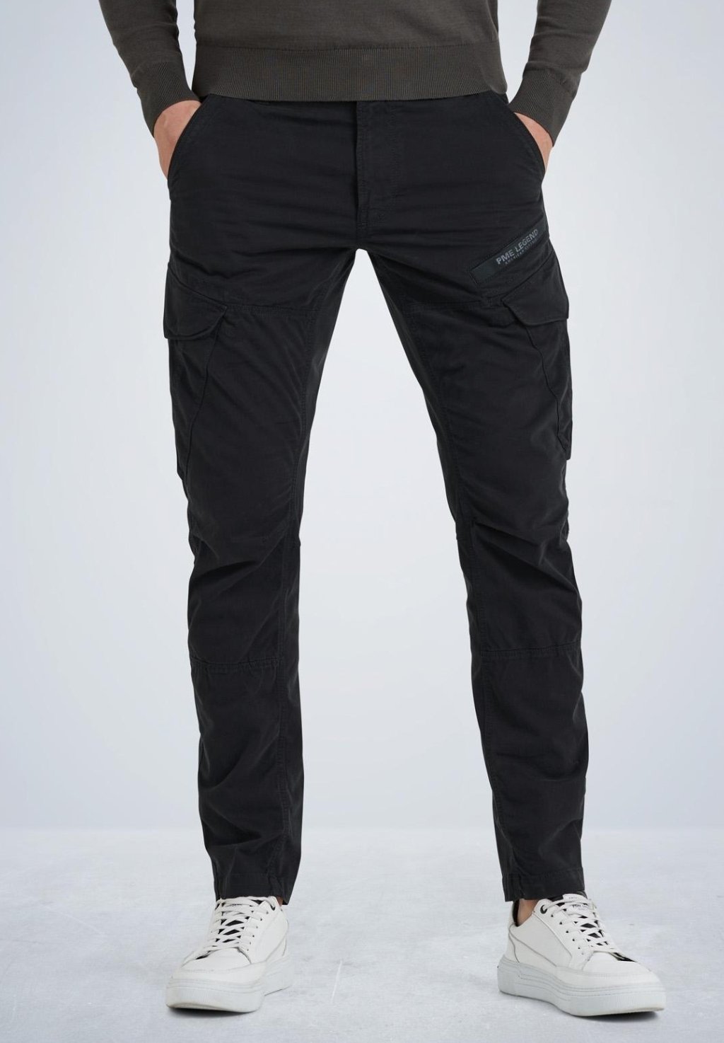 цена Брюки карго NORDROP TAPERED FIT PME Legend, цвет black