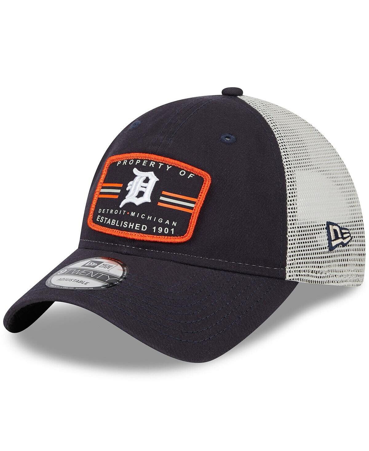 

Мужская темно-синяя кепка Snapback Detroit Tigers Property Trucker 9TWENTY New Era