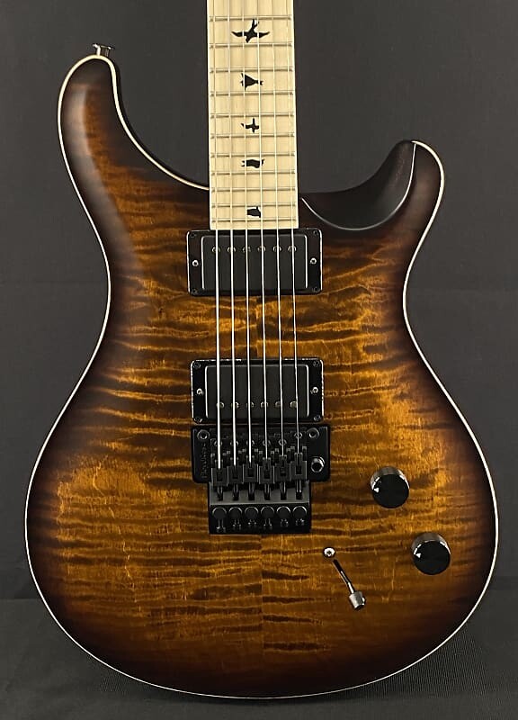 

Электрогитара 2023 PRS Dustie Waring DW CE24 Floyd Limited Edition in Burnt Amber Smokeburst with Natural Binding