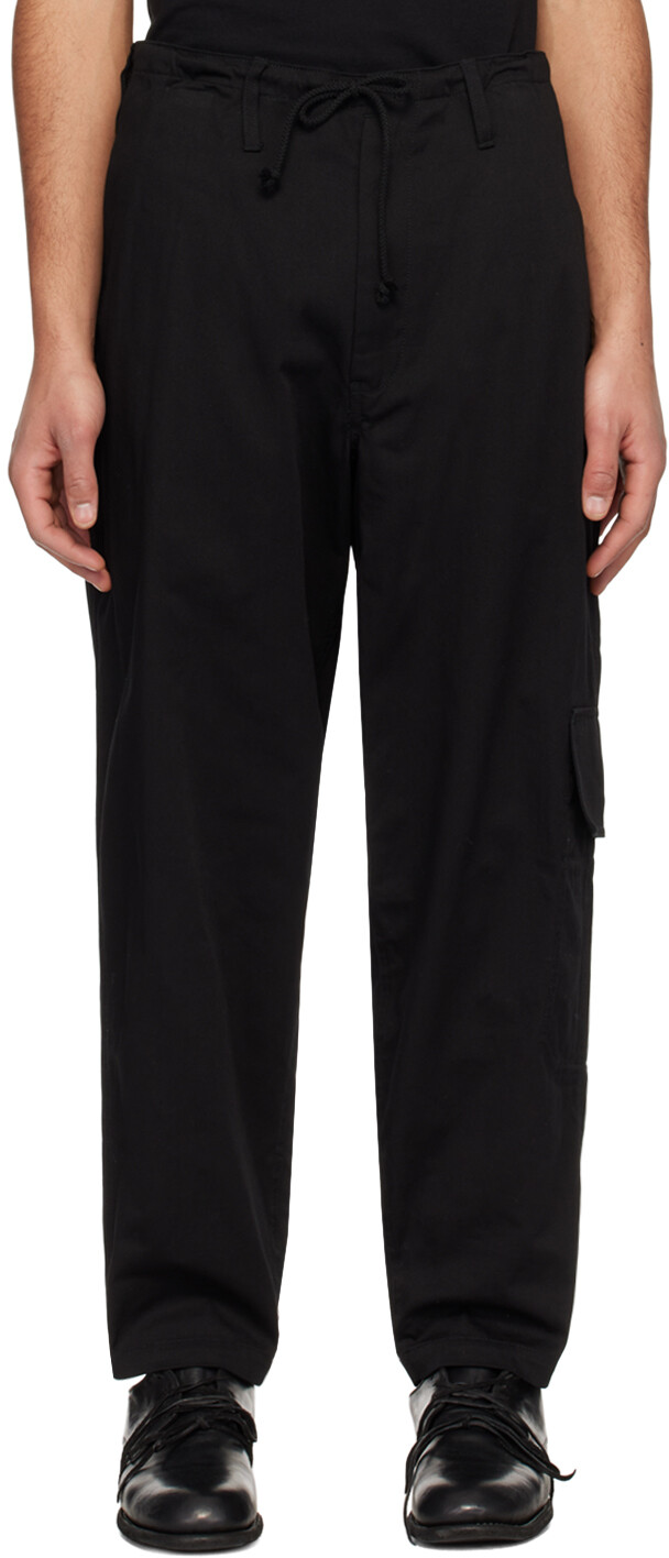 

Черные брюки карго на кулиске Y'S For Men, цвет Black