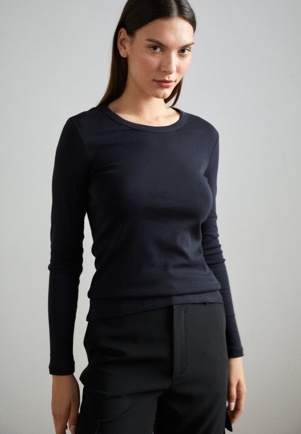 

Рубашка с длинным рукавом Esprit, черный