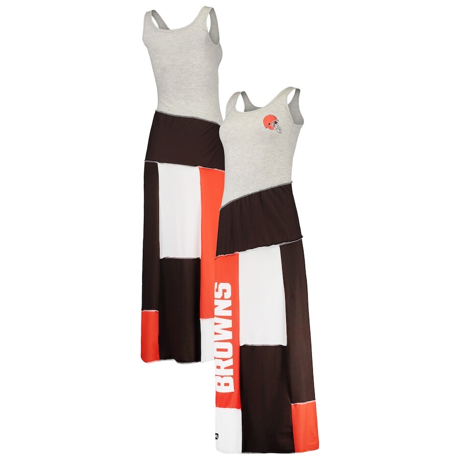 

Платье макси Refried Apparel Cleveland Browns, серый