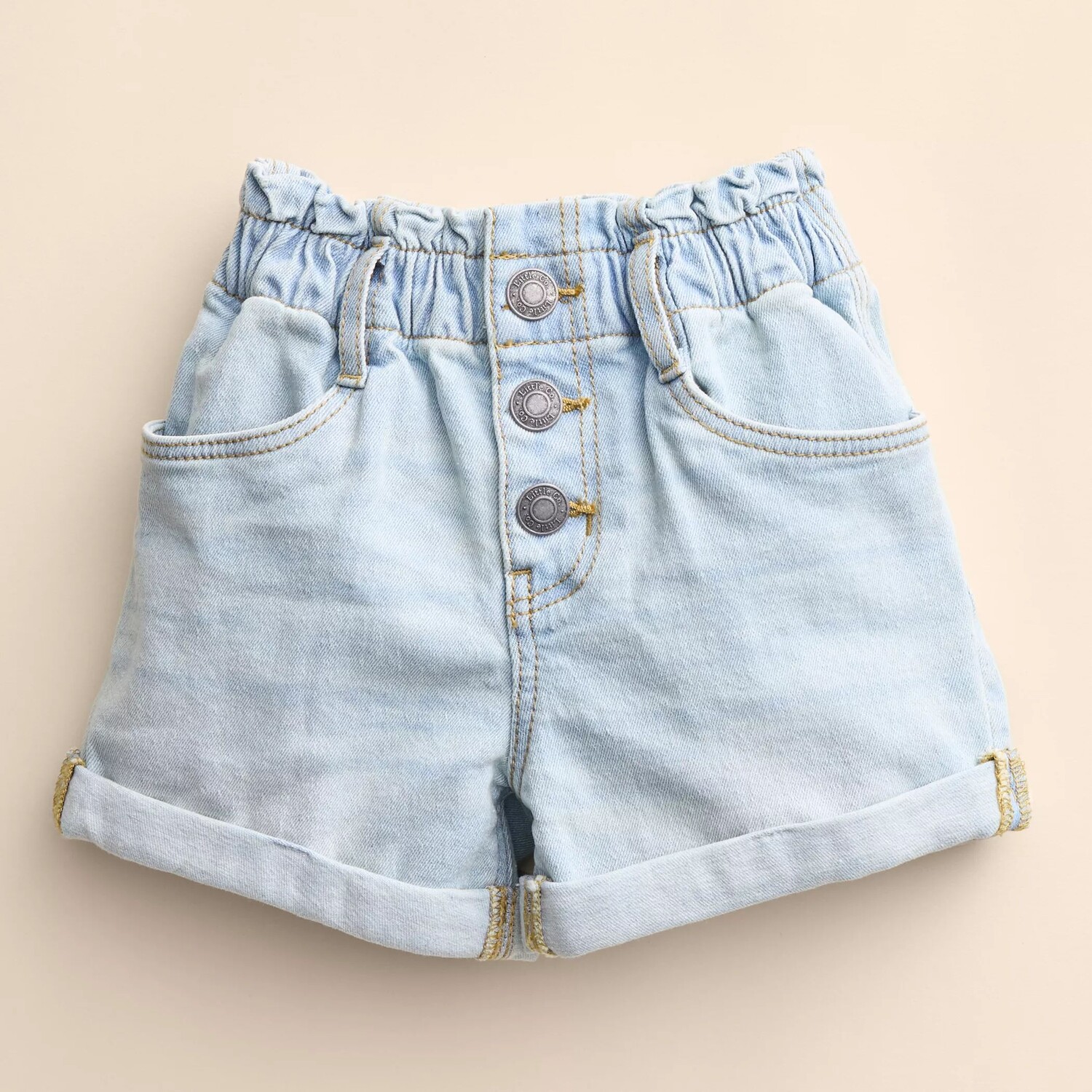 

Джинсовые шорты с поясом Little Co. для малышей и малышей от Lauren Conrad Paper-Bag Little Co. by Lauren Conrad