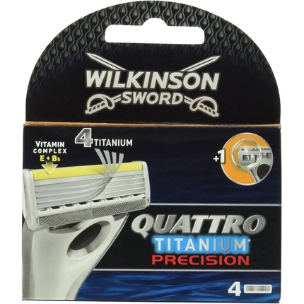 Прецизионные бритвенные лезвия Quattro Titanium, Wilkinson Sword
