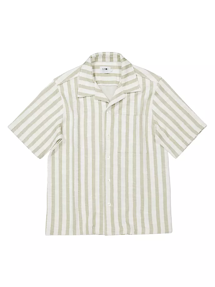 

Рубашка в полоску Julio Nn07, цвет green stripe