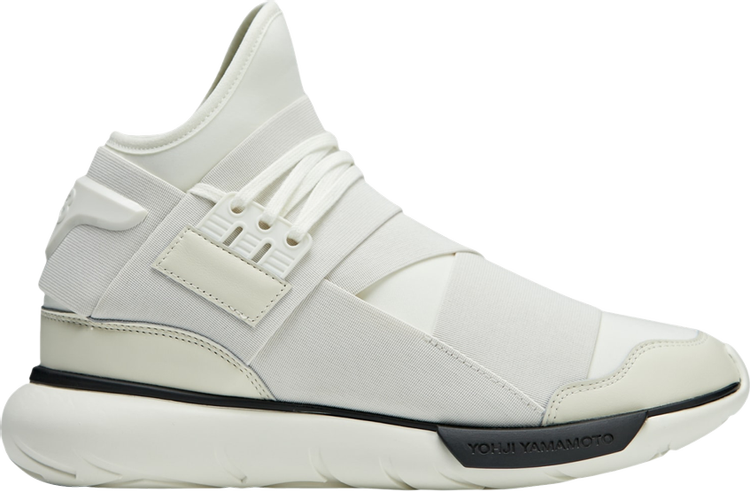 кроссовки y 3 qasa high cream white кремовый Кроссовки Y-3 Qasa High 'Off White Black', кремовый