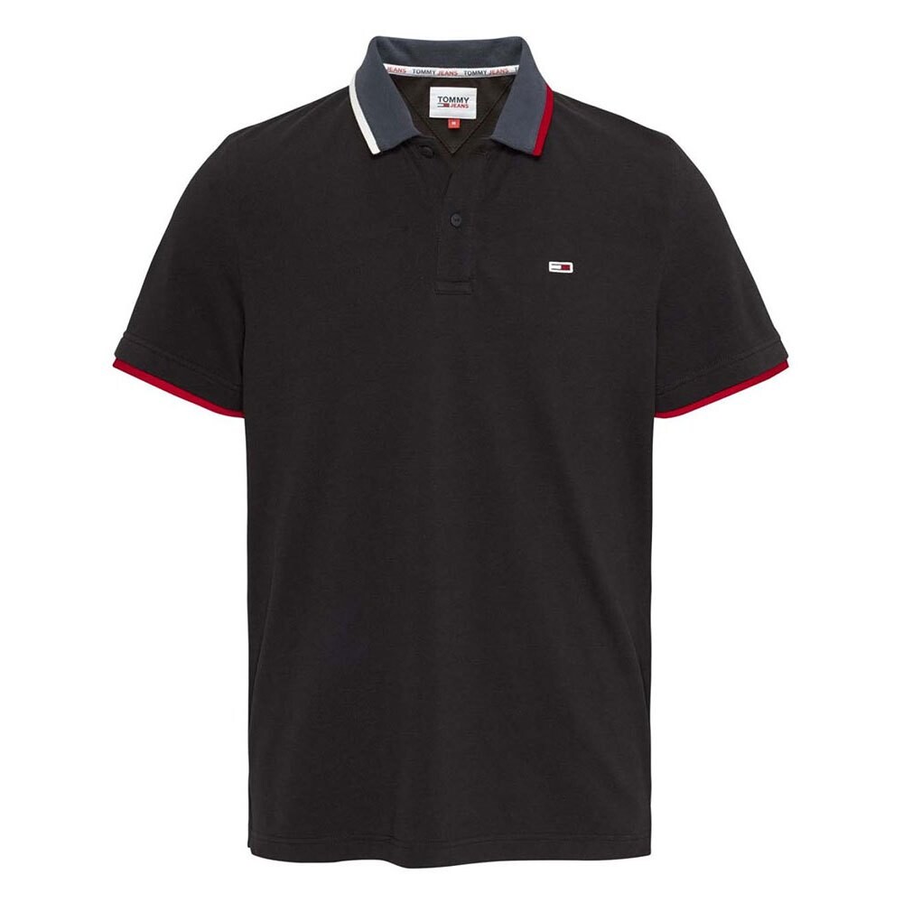 

Поло с коротким рукавом Tommy Jeans DM0DM15076, черный