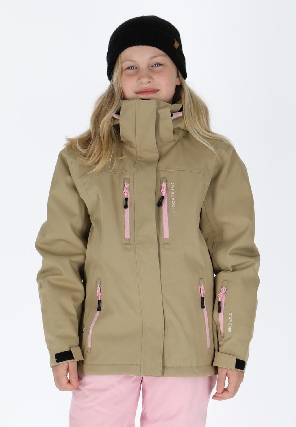 цена Лыжная куртка CERVINIA JACKET JR Swedemount, цвет beige light pink